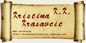 Kristina Krasavčić vizit kartica